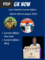 6 Month March 2023 To August 2023 Current Affairs Eng.