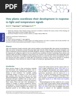 2021-PC-How Plants Coordinate Their Development in Response To Light and Temperature Signals