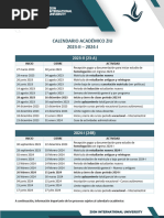 Calendario Académico 2024-1