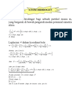 Potensial Sferis Dan Atom Hidrogen (Fisika Kuantum)