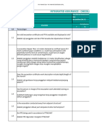 Integrated Assurance - Checklist Details