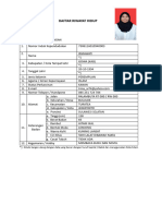 Daftar Riwayat Hidup Irma