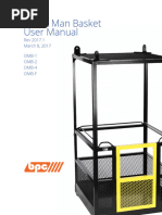 OSHA Man Basket User Manual