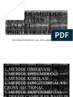 Metode-Metode Penelitian Dalam Psikologi Klinis