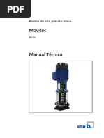 Bomba de Alta Pressão Inline. Movitec. 60 Hz. Manual Técnico