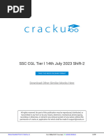 SSC CGL Tier L 14th July 2023 Shift-2 by Cracku