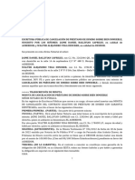 ESCRITURA - LIBERACION DE GARANTIA HIPOTECARIA - JAIME DANIEL BALLIVIAN CAPRILES y WALTER ALEJANDRO VEGA DENCKER