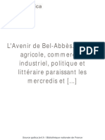 L'Avenir de Bel-Abbès Journal (... ) bpt6k57700367