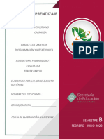 Probabilidad y Estadistica Tercer Parcial