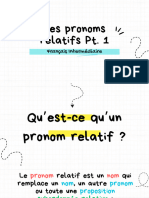 Les Pronoms Relatifs