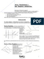 Sistema Diédrico. Paralelismo y Perpendicularidad. Ángulos y Distancias.