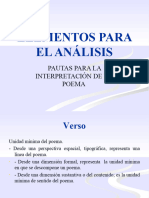 Elementos para El Análisis: Pautas para La Interpretación de Un Poema