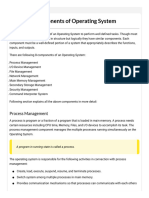 Components of Operating System