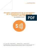 Estudio Comparativo de La Incidencia de La Música en La Obra de León TOLSTÓI (1867-1904)