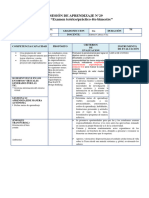 SESIÓN DE APRENDIZAJE Examen Teorico 4to Bimestre