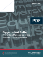 Bigger Is Not Better: Preventing Monopolies in The National Cannabis Market SSRN-id4018493