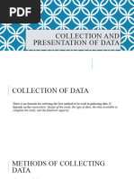 Collection and Presentation of Data