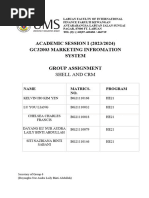 ACADEMIC SESSION I (2023/2024) Gc32003 Marketing Infromation System Group Assignment