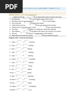 Choose One of The Following Relative Pronouns