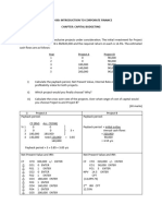 Assignment On Capital Budgeting - Answers