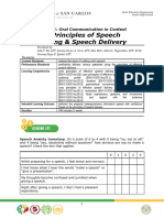 Principles of Speech Writing and Delivery