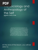 Lesson 2 The Sociology Anthropology of The Self PETA 2