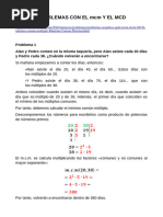 Problemas Con MCM y MCD