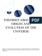 Theories About The Origin of The Universe