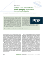 The 3d-Printed Prototype A New Protocol For The Evaluation and Potential Adaptation of Monolithic All-Ceramic Restorations Before Finalization