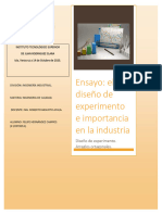 Diseno de Experimentos y Su Importancia en La Industria