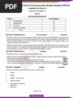 CBSE Class 10 Communicative English Syllabus 2023 24