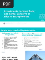 AEC - 12 - Q1 - 0401 - PS - Investments, Interest Rate, and Rental Concerns of Filipino Entrepreneurs