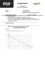 8B AFL 2 Worksheet On Graph