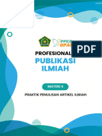 Publikasi Ilmiah - Materi 6 - Praktik Penulisan Artikel Ilmiah