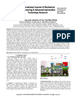 Modelling and Analysis of Gas Turbine BL