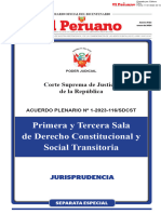 Primera y Tercera Sala de Derecho Constitucional y Social Transitoria