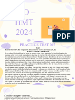 HMT English 2024 TEST 7 