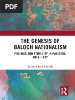 The Genesis of Baloch Nationalism Politics and Ethnicity in Pakistan, 19471977 (Sheikh, Salman Rafi)