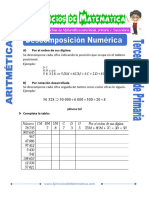 Descomposicion Numerica para Tercero de Primaria