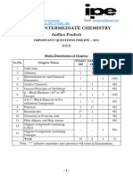 Sr. Chemistry IPE Imp. Questions