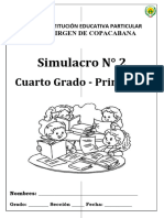 Segundo Simulacro 4to de Primaria