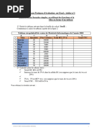 Travaux Pratiques Sur Excel