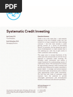 Systematic Credit Investing