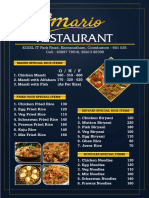 Menu Menu Card