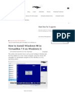 How To Install Windows 98 in VirtualBox 7.0 On Windows 11