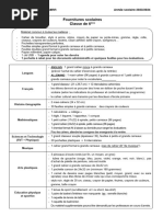 Matériel 6ème - 2023-2024