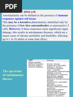 Immunological Factors in Disease-) - Autoimmunity