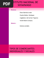 Tipos de Comerciantes