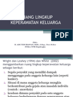 Ruang Lingkup Keperawatan Keluarga