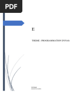 Programmation Dynamique (Récupération Automatique)